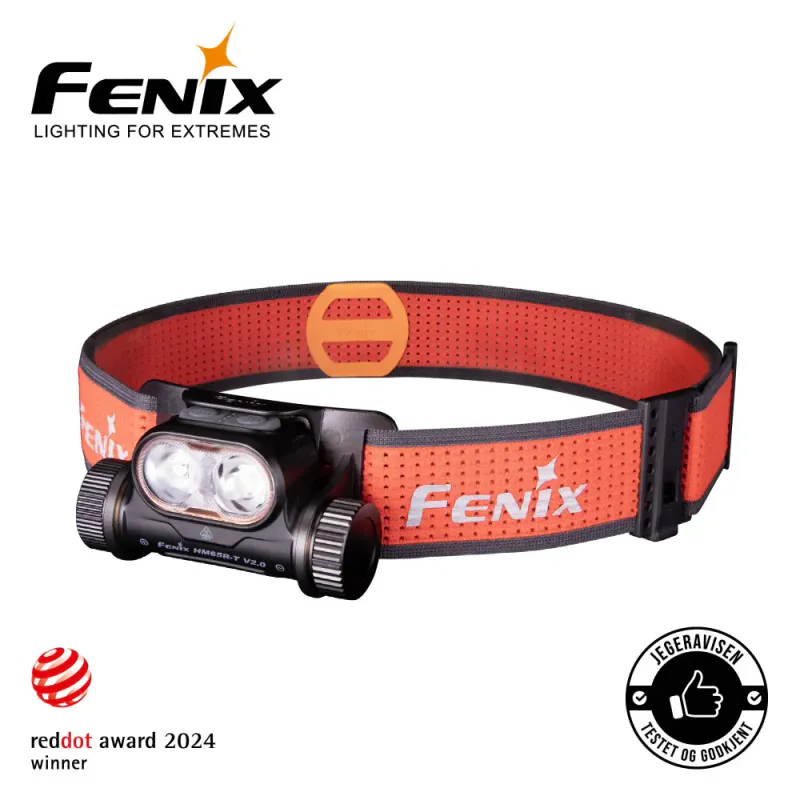 Fenix HM65R-T V2 hodelykt 1600LM sort