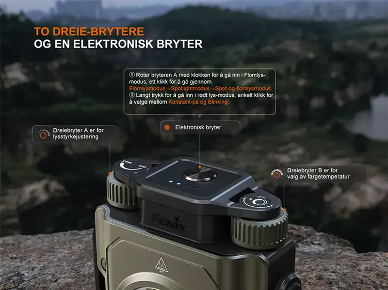 Fenix CL27R lanterne multifunksjonell lykt blå