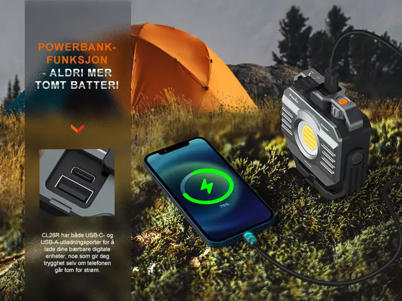 Fenix CL28R lanterne multifunksjonell lykt