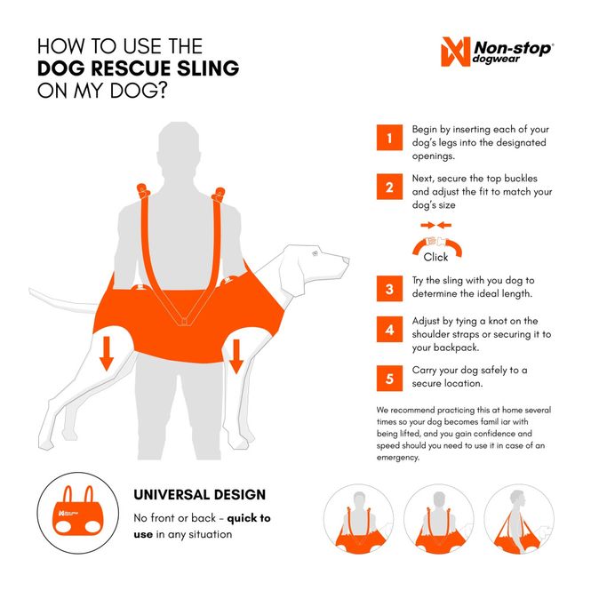 Hovedbilde Dog rescue sling. Medium
