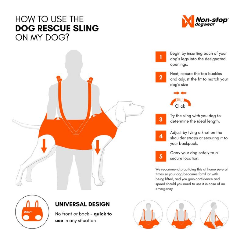 Dog rescue sling. Medium